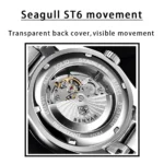 BENYAR BY-5185 Relógio Automático para Homem - Imagem 19