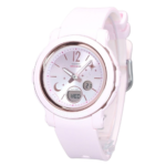 Montre pour femme Casio Baby-G Moon and Star Series Bracelet en résine numérique analogique Cadran rose Quartz BGA-290DS-4A 100M