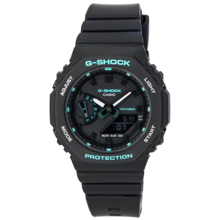 Casio G-Shock analógico digital mostrador preto quartzo GMA-S2100GA-1A GMAS2100GA-1 200M relógio feminino