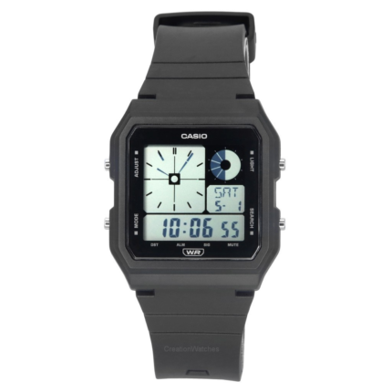 Relógio unissex Casio POP Retro Vintage digital preto com pulseira de resina quartzo LF-20W-1A