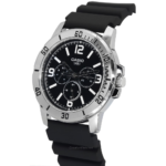 Relógio masculino Casio padrão analógico com pulseira de resina, mostrador preto, quartzo MTP-VD300-1B MTPVD300-1B - Image 2